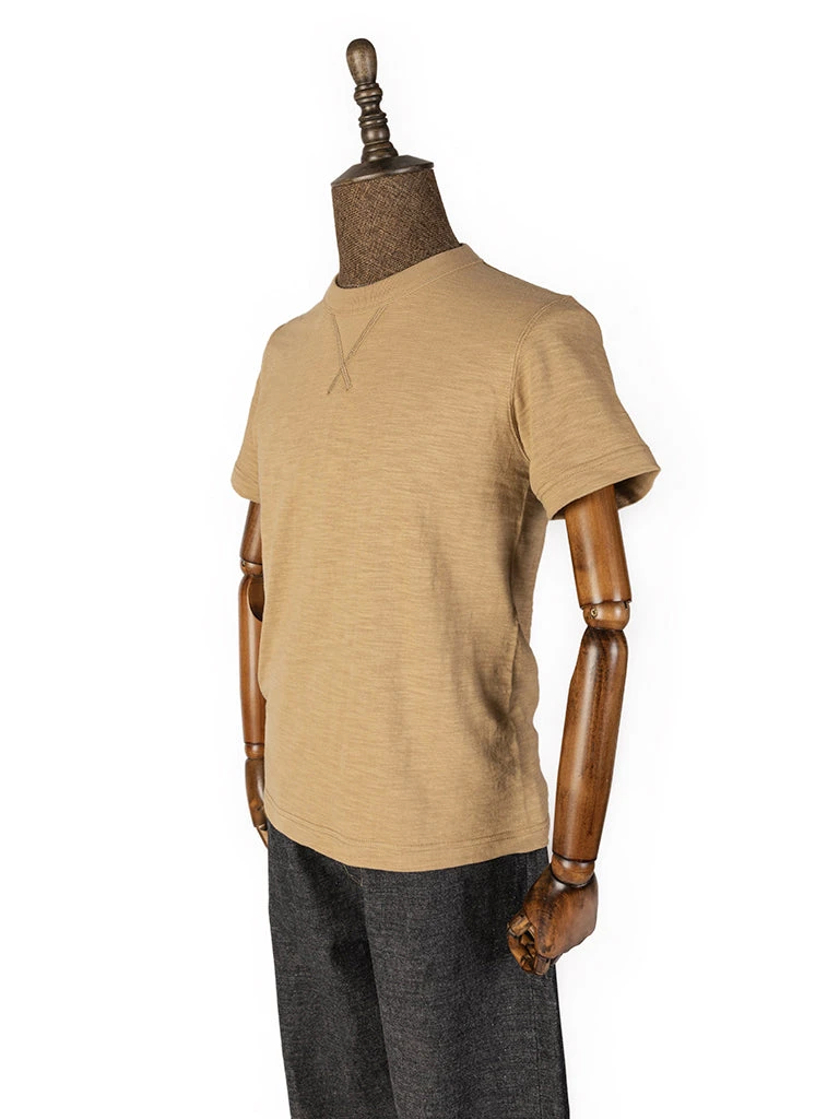 Non Stock TOPS 10.5 Oz US Cotton Tubular Gusset T-Shirt - Sand 5 Non Stock TOPS 10.5 Oz US Cotton Tubular Gusset T-Shirt - Sand