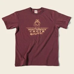 Non Stock Vintage West Terrace Choir Print Short Sleeve T-Shirt