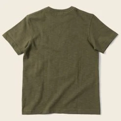 Non Stock 10.5 Oz US Cotton Tubular Gusset T-Shirt - Green