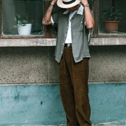 Non Stock TOPS Loose Embroidery Bowling Shirt