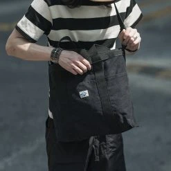 Non Stock 18 Oz Canvas Tote Bag - Black