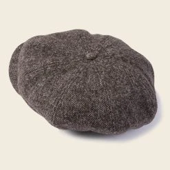 Non Stock Old Time Herringbone Wool News Boy Cap ACCESSORIES