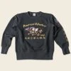Non Stock Flying Tigers Military Print Sweatshirt - Black TOPS