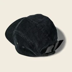 Non Stock 12.5 Oz Corduroy 5 Panel Cap - Black