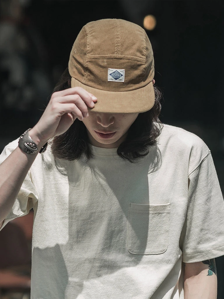 Non Stock 12.5 Oz Corduroy 5 Panel Cap - Khaki 4 Non Stock 12.5 Oz Corduroy 5 Panel Cap - Khaki