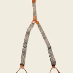 Bronson Old-Time Y-Back Leather Button Suspender