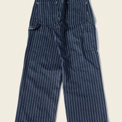Bronson NEW ARRIVALS Lot 952 HBT Striped Mechanic Pants - Navy