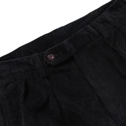 Non Stock BOTTOMS 12.5 Oz 8 Wale Corduroy Trousers - Black
