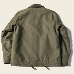 Bronson 1940s USN 3rd Type N-1 Woolen Deck Jacket - Olive Stencil OUTERWEAR