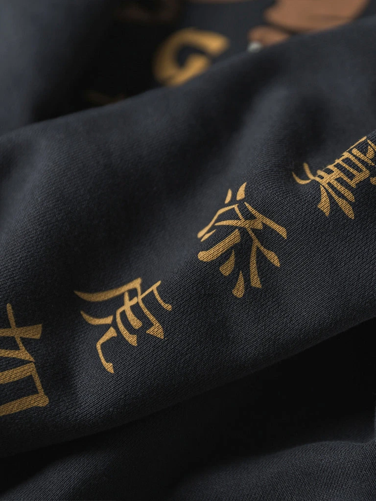 Non Stock Flying Tigers Military Print Sweatshirt - Black TOPS 11 Non Stock Flying Tigers Military Print Sweatshirt - Black TOPS