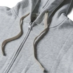 Non Stock 17.5 Oz Terry Cloth Zip-Up Hoodie - Light Gray TOPS