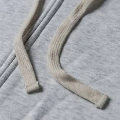 Non Stock 17.5 Oz Terry Cloth Zip-Up Hoodie - Light Gray TOPS