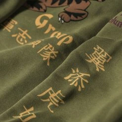 Non Stock Flying Tigers Military Print Sweatshirt - Olive 25 Non Stock Flying Tigers Military Print Sweatshirt - Olive