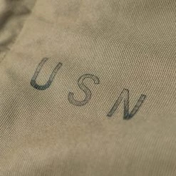 Bronson OUTERWEAR 1940s USN 3rd Type N-1 Woolen Deck Jacket - Khaki Stencil