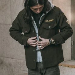 Non Stock 1950s Korean War US Army OG108 Wool Field Shirt