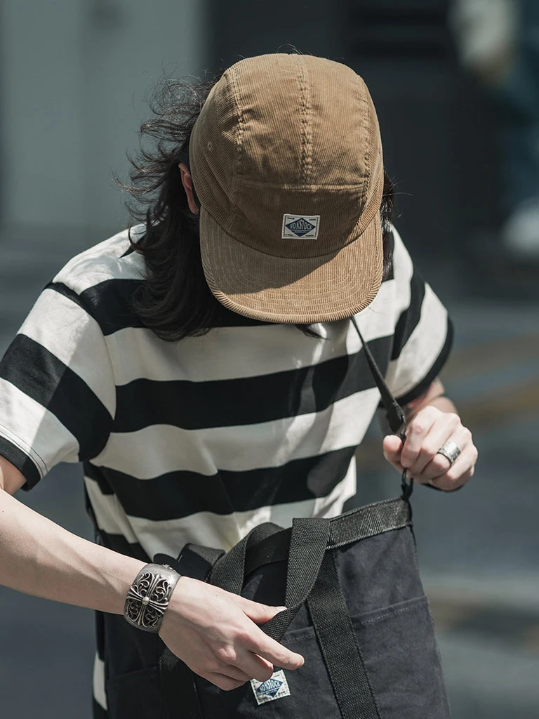 Non Stock 12.5 Oz Corduroy 5 Panel Cap - Khaki 8 Non Stock 12.5 Oz Corduroy 5 Panel Cap - Khaki