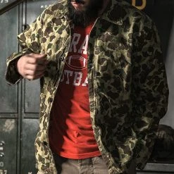 Bronson OUTERWEAR WWII USMC Type P-44 HBT Duck Hunter Camo Jacket 15 Bronson OUTERWEAR WWII USMC Type P-44 HBT Duck Hunter Camo Jacket