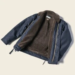 Bronson OUTERWEAR 1943 US Navy 1st Type N-1 Woolen Deck Jacket - Navy Stencil