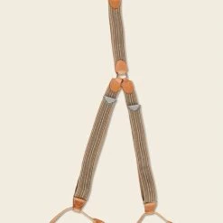 Bronson Old-Time Y-Back Leather Button Suspender