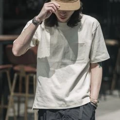 Non Stock 9.8 Oz Cotton Classic Pocket T-Shirt - Apricot