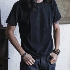 Non Stock TOPS 9 Oz US Cotton Tubular T-Shirt - Black