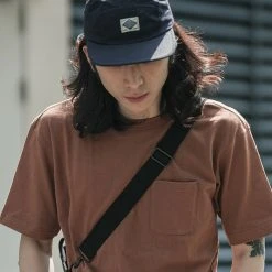 Non Stock 7.5 Oz Ripstop Cotton 5 Panel Cap - Navy ACCESSORIES