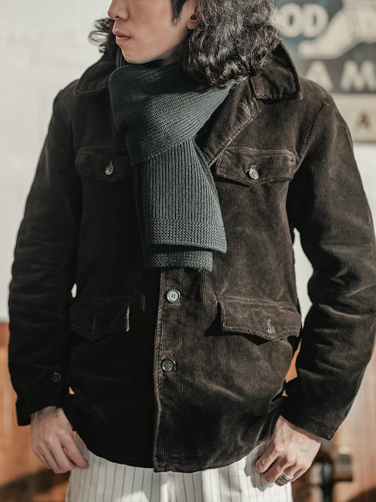 Non Stock USN Wool Scarf - Black 2 Non Stock USN Wool Scarf - Black