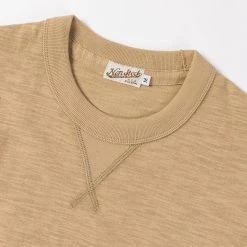 Non Stock TOPS 10.5 Oz US Cotton Tubular Gusset T-Shirt - Sand 27 Non Stock TOPS 10.5 Oz US Cotton Tubular Gusset T-Shirt - Sand