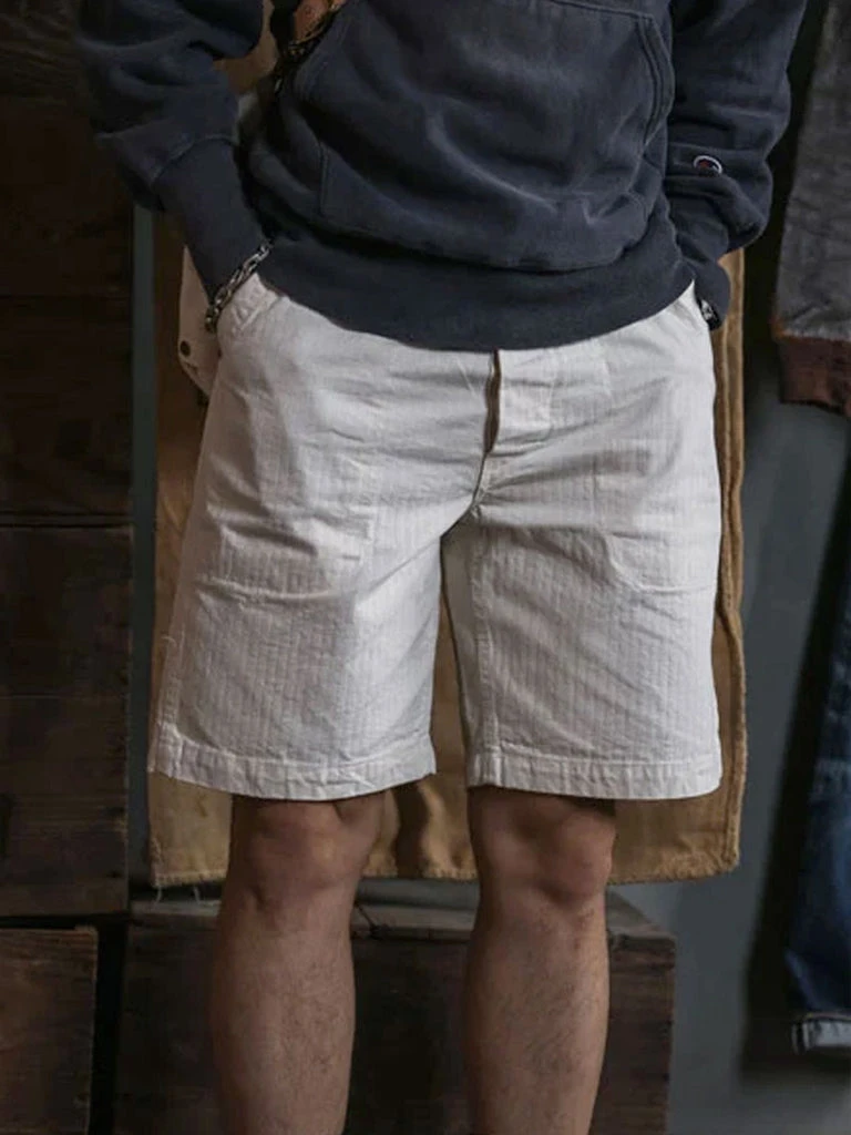 Bronson BOTTOMS 1940s WWII USN 12 Oz HBT Fatigue Deck Shorts 3 Bronson BOTTOMS 1940s WWII USN 12 Oz HBT Fatigue Deck Shorts