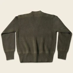 Bronson USAAF Type A-1 V-neck Mechanics Sweater - Olive
