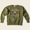 Non Stock Flying Tigers Military Print Sweatshirt - Olive