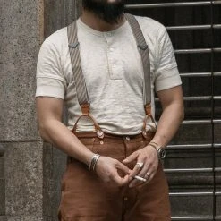 Bronson 1890s Slub Cotton Henley T-Shirt Back In Stock