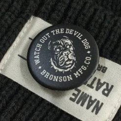 Bronson ACCESSORIES Vintage Watchdog Pin Button Badge - Black