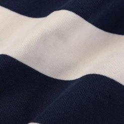 Non Stock NEW ARRIVALS Heavyweight Cotton Wide Striped T-Shirt - Blue/White