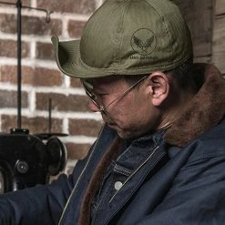 Bronson USAAF WWII Type A-3 Cap - Olive ACCESSORIES