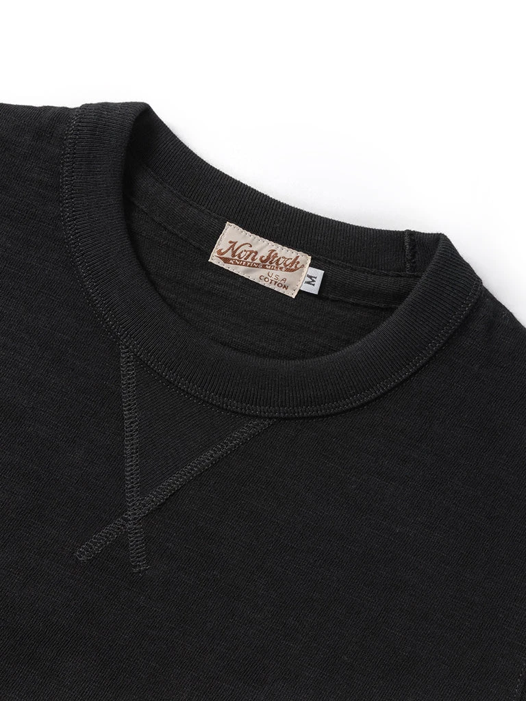 Non Stock 10.5 Oz US Cotton Tubular Gusset T-Shirt - Black 11 Non Stock 10.5 Oz US Cotton Tubular Gusset T-Shirt - Black