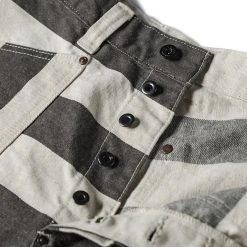 Non Stock 11.5 Oz Heavyweight Wide Striped Prisoner Shorts