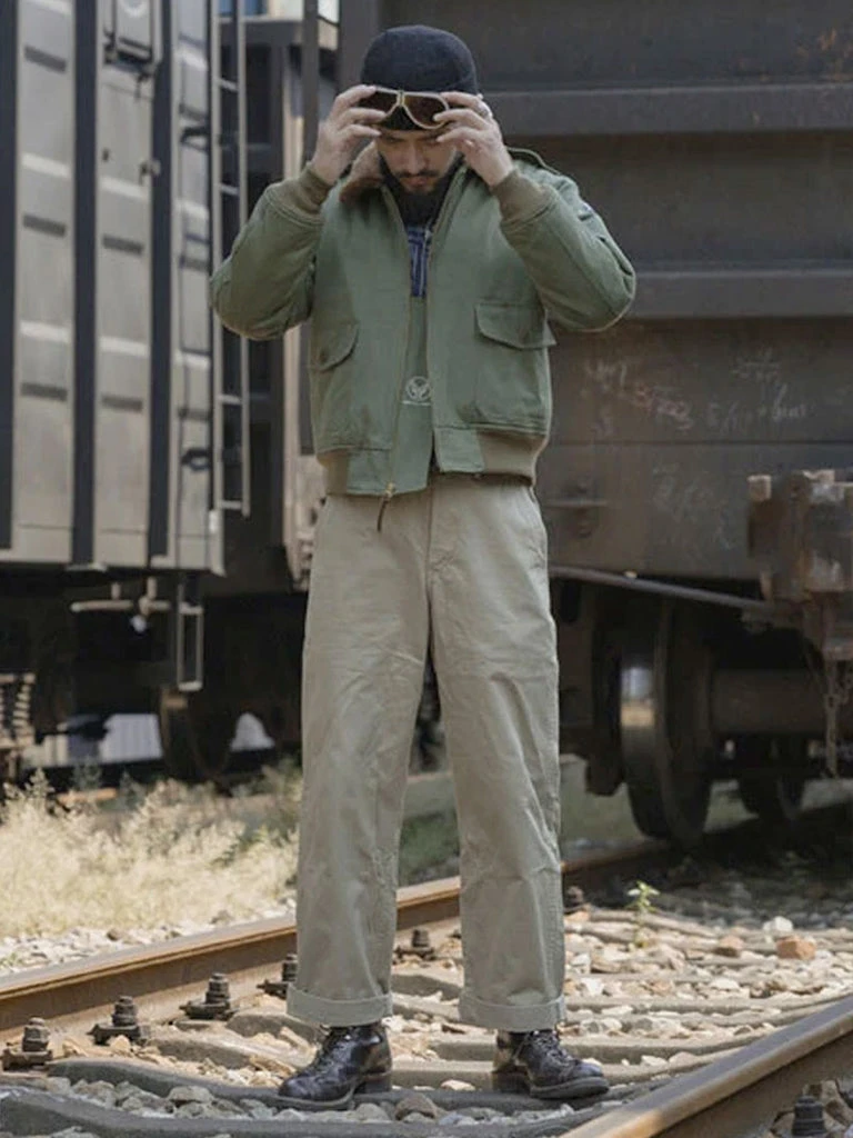 Bronson OUTERWEAR USAAF Type B-10 Flight Jacket - Olive 6 Bronson OUTERWEAR USAAF Type B-10 Flight Jacket - Olive