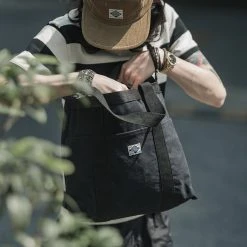 Non Stock 18 Oz Canvas Tote Bag - Black