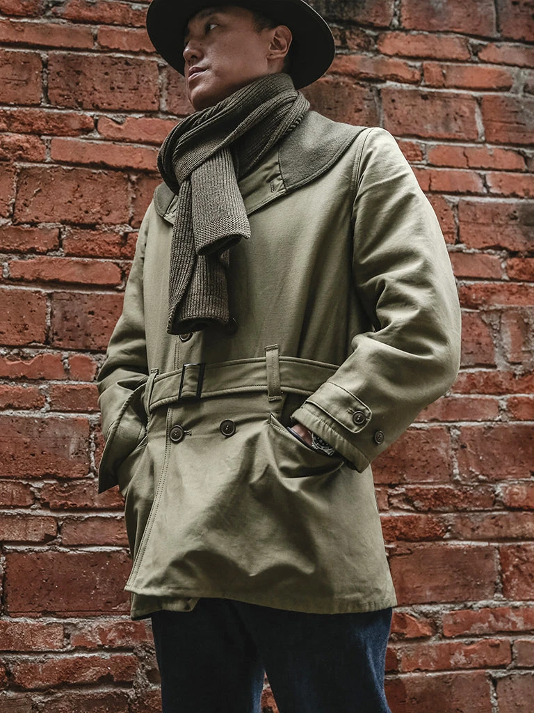 Non Stock USN Wool Scarf - Olive 3 Non Stock USN Wool Scarf - Olive