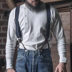 Bronson 14 Oz Side Closing Henley T-Shirt - White Long Sleeve T-Shirts 16 Bronson 14 Oz Side Closing Henley T-Shirt - White Long Sleeve T-Shirts