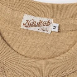 Non Stock TOPS 10.5 Oz US Cotton Tubular Gusset T-Shirt - Sand 28 Non Stock TOPS 10.5 Oz US Cotton Tubular Gusset T-Shirt - Sand