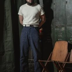 Bronson 1940s USN Crew Slub Cotton T-Shirt NEW ARRIVALS