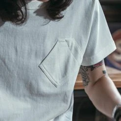 Bronson BEST SELLERS 1930s Slanted Pocket Tubular T-Shirt - White