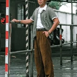 Non Stock 12.5 Oz 8 Wale Corduroy Trousers - Brown