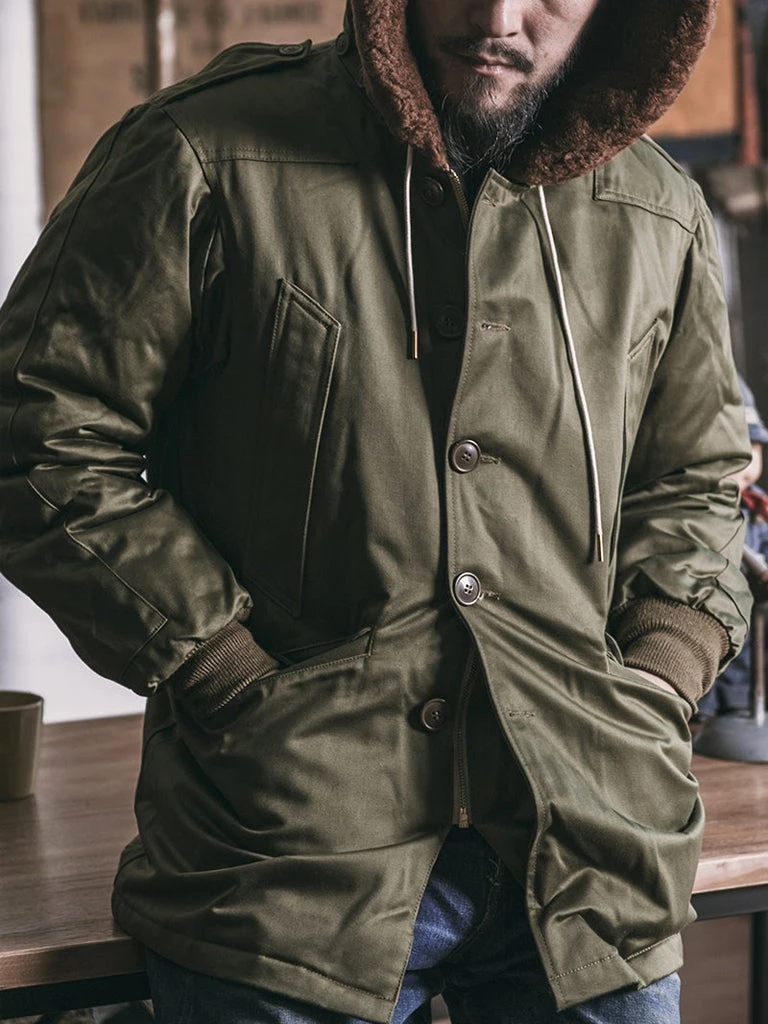 Bronson OUTERWEAR US Army Air Forces Type B-9 Flight Down Parka 4 Bronson OUTERWEAR US Army Air Forces Type B-9 Flight Down Parka