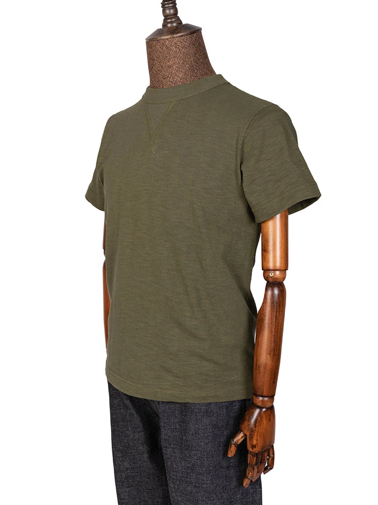 Non Stock 10.5 Oz US Cotton Tubular Gusset T-Shirt - Green 3 Non Stock 10.5 Oz US Cotton Tubular Gusset T-Shirt - Green