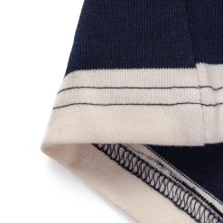 Non Stock NEW ARRIVALS Heavyweight Cotton Wide Striped T-Shirt - Blue/White