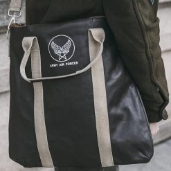 Non Stock ACCESSORIES USAAF Leather Flight Pilot Helmet Bag 13 Non Stock ACCESSORIES USAAF Leather Flight Pilot Helmet Bag