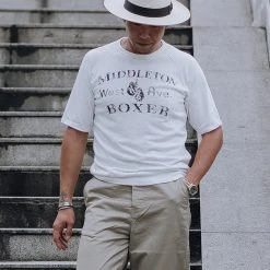 Bronson Back In Stock Heavy Duty Boxer Physical Training T-Shirt - White 27 Bronson Back In Stock Heavy Duty Boxer Physical Training T-Shirt - White